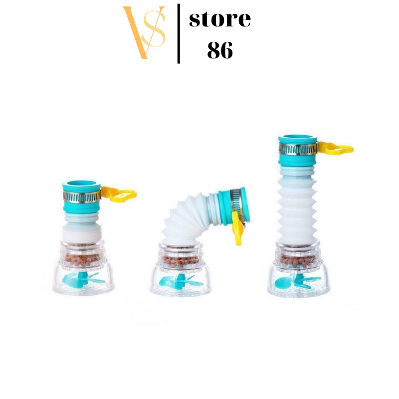 Đầu Vòi Nước Tăng Áp Dây Nối Đầu Vòi Nước Tăng Áp Có Nút Điều Chỉnh Xoay 360 Cực HOT