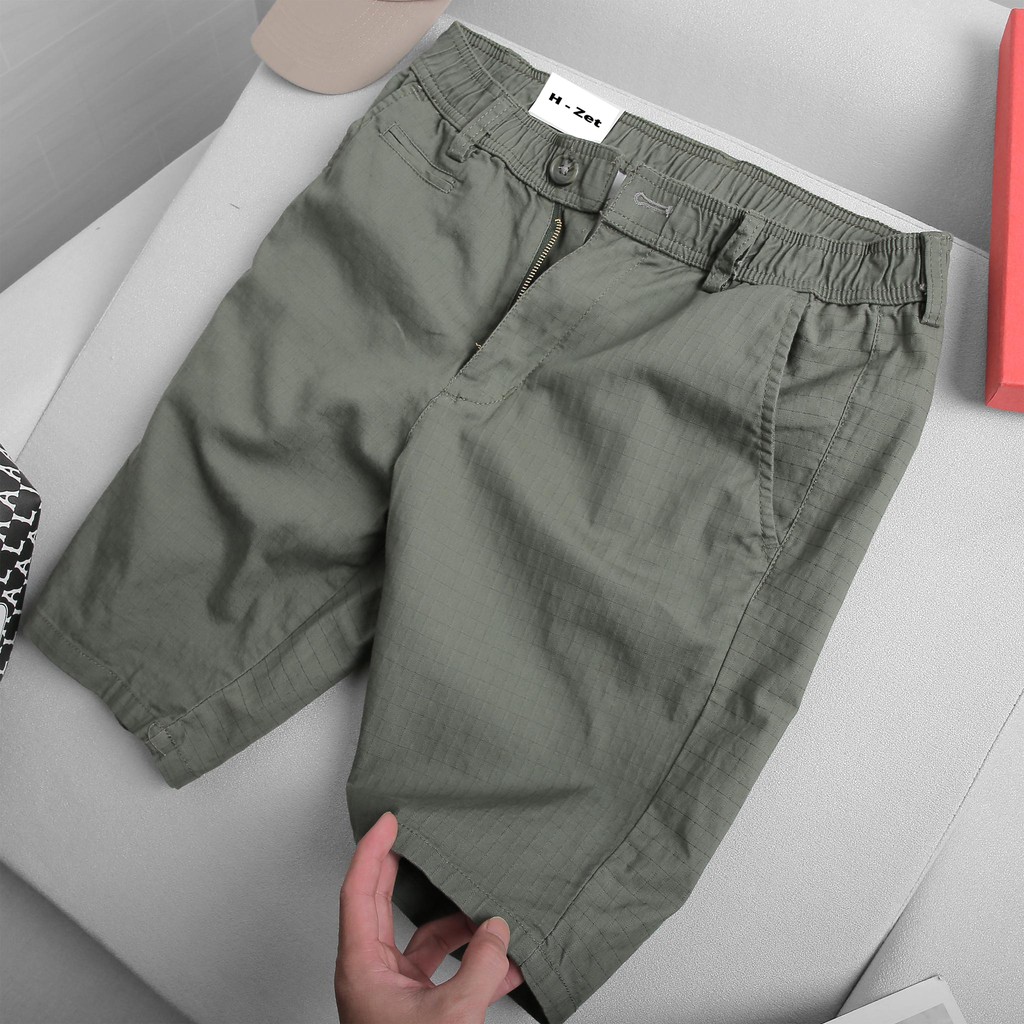 Quần short kaki caro nam - AU200 | BigBuy360 - bigbuy360.vn
