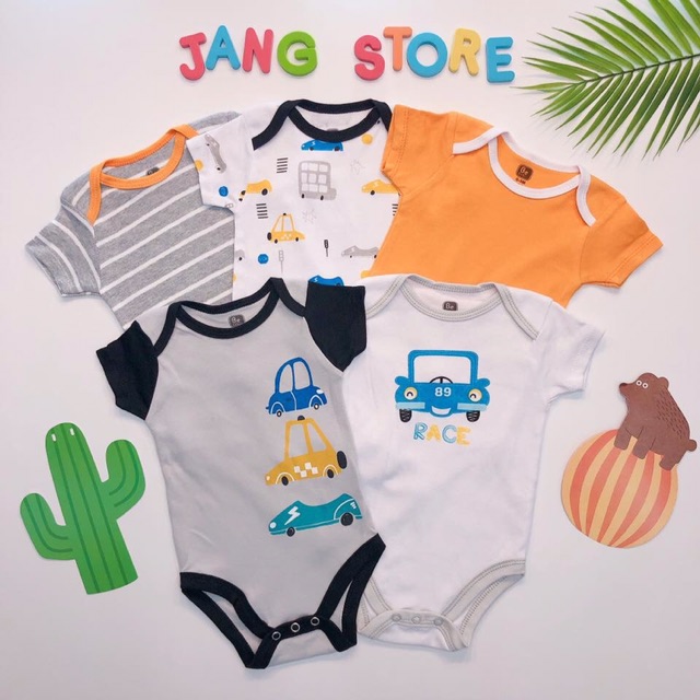 Set 5 bộ body siêu mềm mịn cho bé