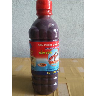 CHAI 500g MẮM TÔM BẮC THƠM NGON ĐẶC BIỆT