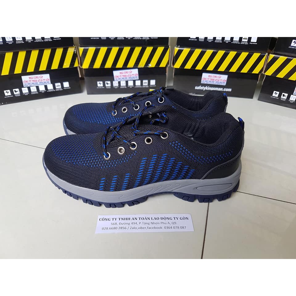 GIÀY BẢO HỘ LAO ĐỘNG KINGSMAN RUNER ĐEN XANH