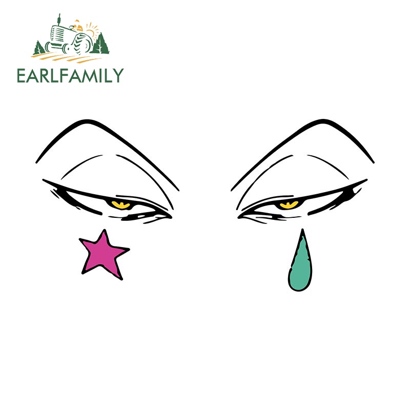 EARLFAMILY 13cm Anime HUNTER x HUNTER Hisoka Vinyl Cửa Sổ Ô Tô Tủ Lạnh Decal Dán Chống Thấm Nước Đẹp