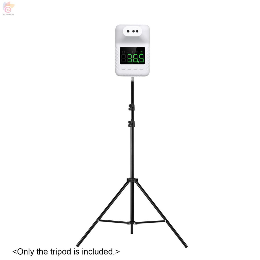 ET Adjustable Metal Tripod Light Stand Bracket Max. Height 1.6M/5.2ft with 1/4 Inch Screw for Wall-mount Thermometer