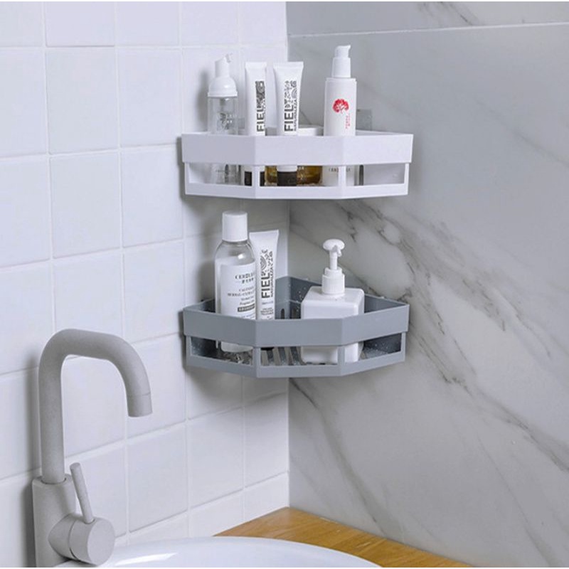Kệ Góc/Tam Giác/ Nhựa Chữ Nhật Dán Tường Để Đồ