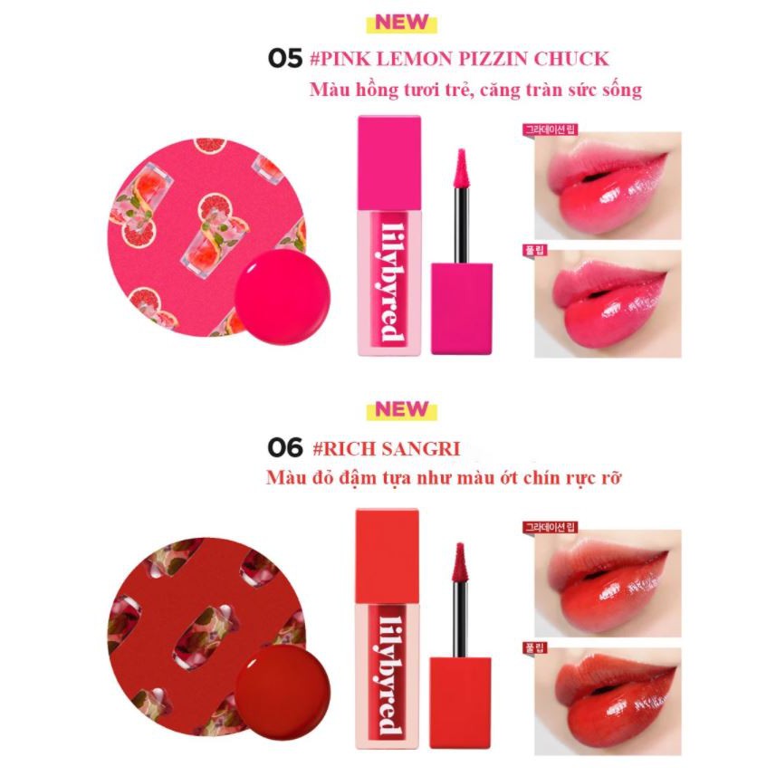 Son Tint Siêu Lì, Cho Đôi Môi Căng Mọng Lilybyred Juicy Liar Water Tint 4g