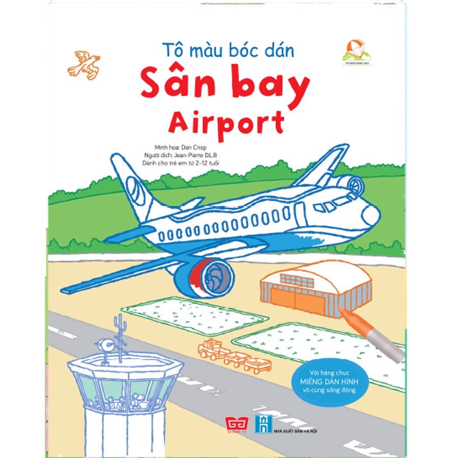 SÁCH - Tô màu bóc dán - Sân bay - Airport