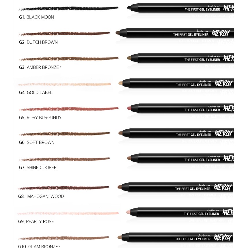 [Mã SKAMA8 giảm 8% đơn 300K] Chì kẻ mắt dạng gel lâu trôi, dễ kẻ Hàn Quốc Merzy Another Me The First Gel Eyeliner 0.5g