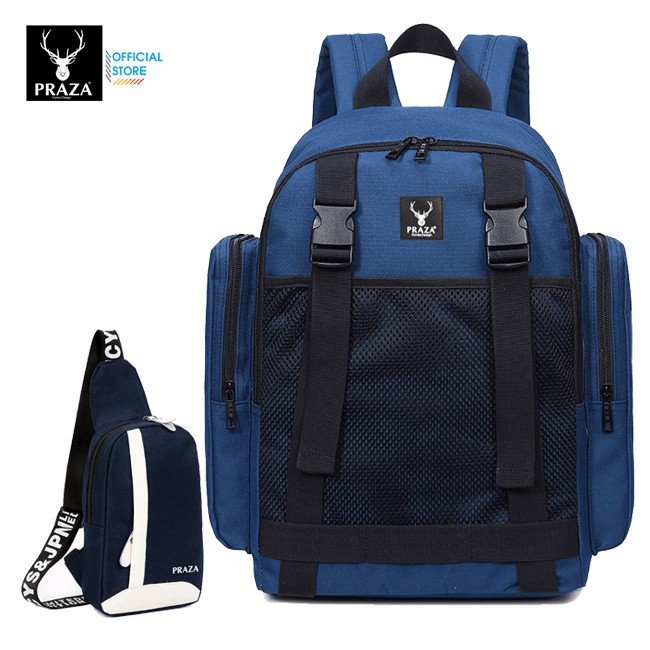 Combo Balo Campus Thời Trang Du Lịch &amp; Túi Đeo Messenger PRAZA BL170DC090