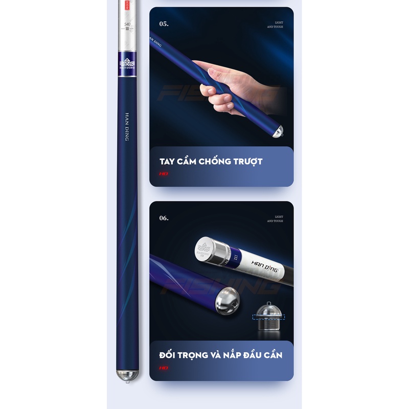 Cần câu HANDING Đại Long Ngư thế hệ 3