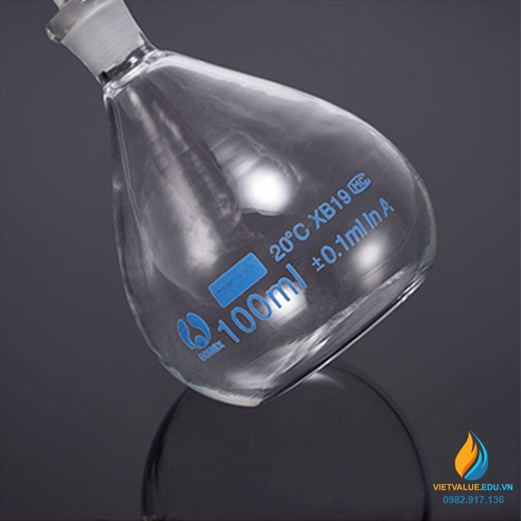 Bình tỷ trọng thủy tinh, dung tích 5ml, hãng Bomex, bình mật độ pycnometer