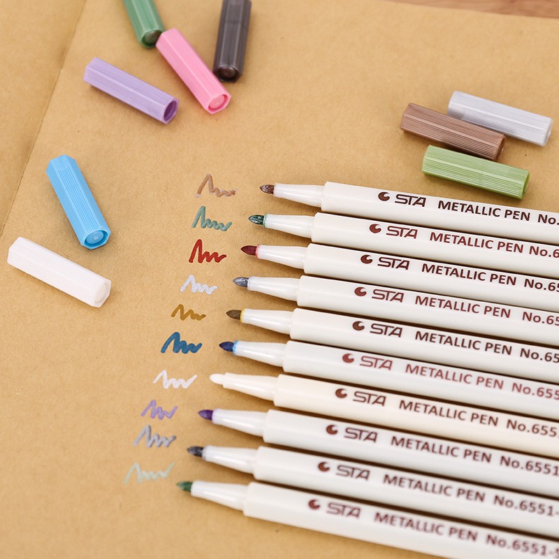Bút highlight dạ quang đánh dấu nhiều màu màu nét đậm (lựa chọn màu)