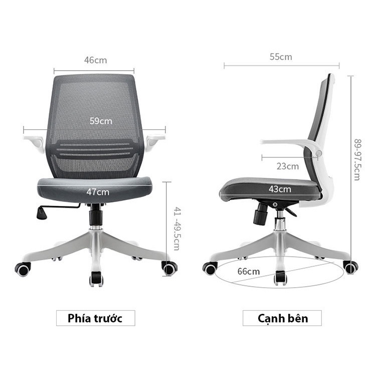 GHẾ VĂN PHÒNG CÔNG THÁI HỌC ERGONOMIC SIHOO M76 KHÔNG GIAN NHỎ