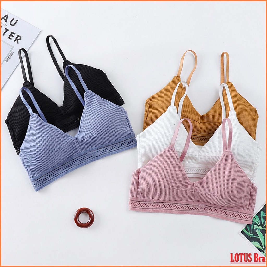 Áo Bralette cotton mềm không gọng mút mỏng cài sau có dây điều chỉnh_AL37 NuciFera | WebRaoVat - webraovat.net.vn