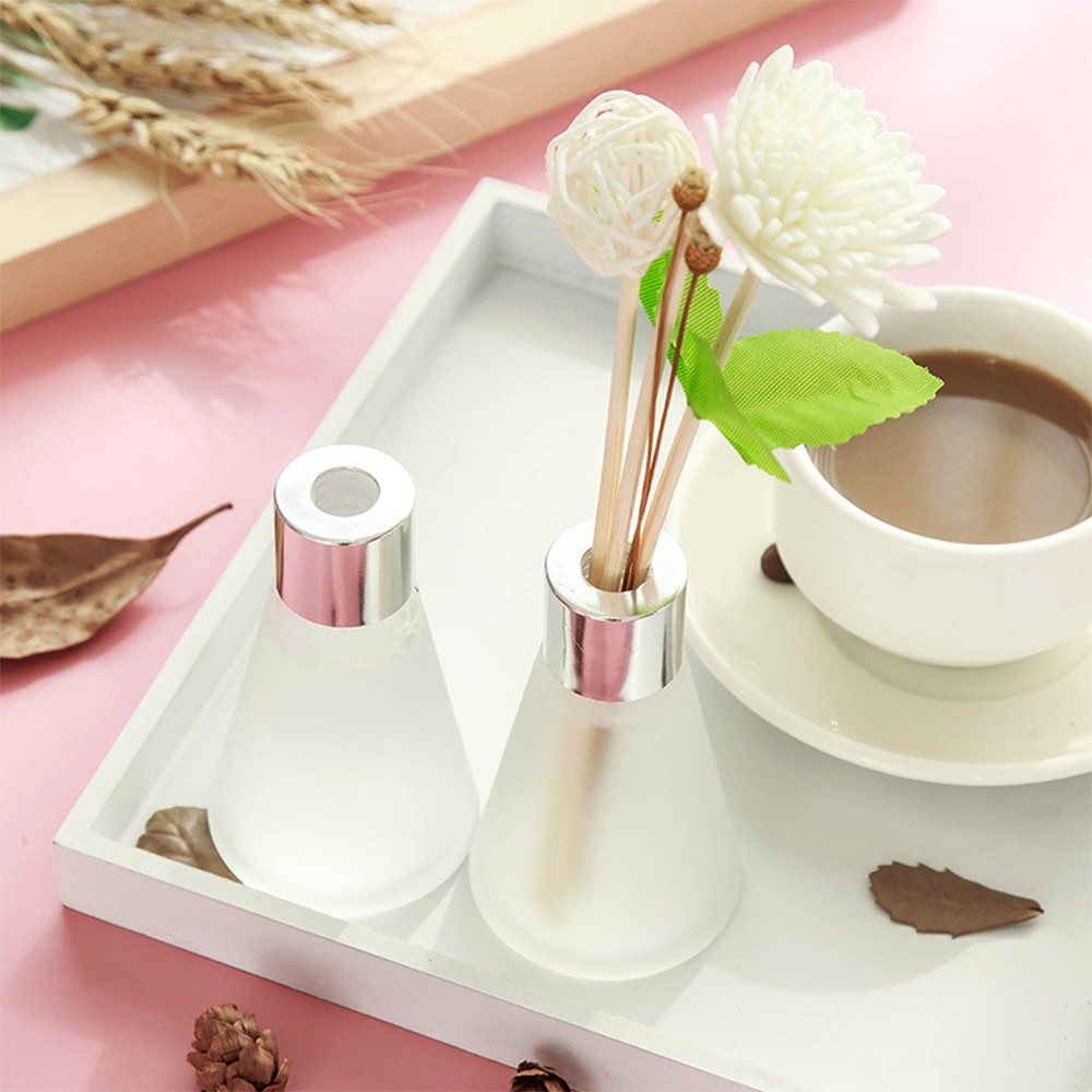 Lọ Nước Hoa Tròn - Khuếch Tán Tinh Dầu - Lọ Hoa Trang Trí - Kèm Hoa Khô