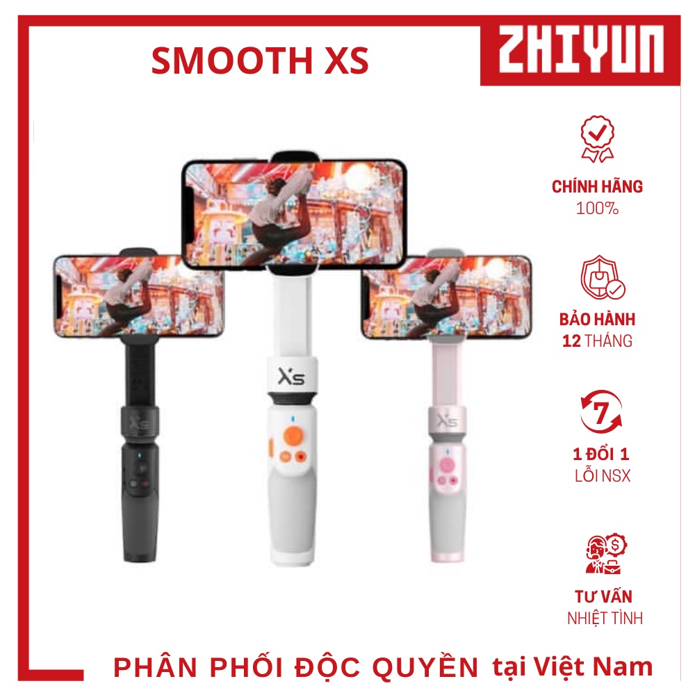 ZHIYUN SMOOTH XS GIMBAL - HÀNG CHÍNH HÃNG - Tay cầm chống rung dành cho Điện thoại