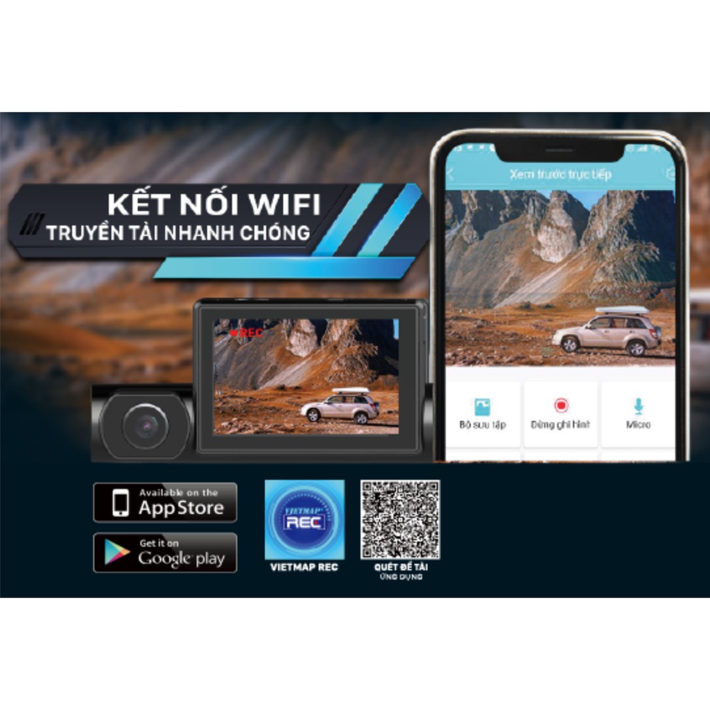 [Kèm Thẻ Nhớ 128Gb] Camera Hành Trình Vietmap R1 | BigBuy360 - bigbuy360.vn