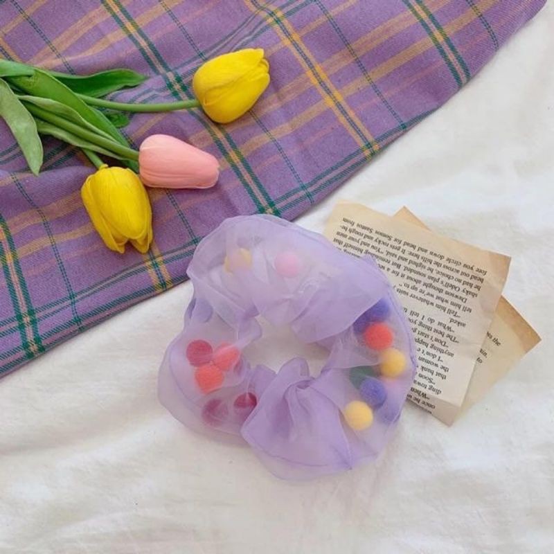 Dây buộc tóc dễ thương