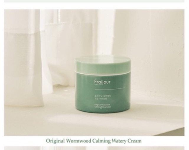 Kem dưỡng ẩm thảo mộc FRAIJOUR Original Herb Wormwood Calming Watery Cream 100ml