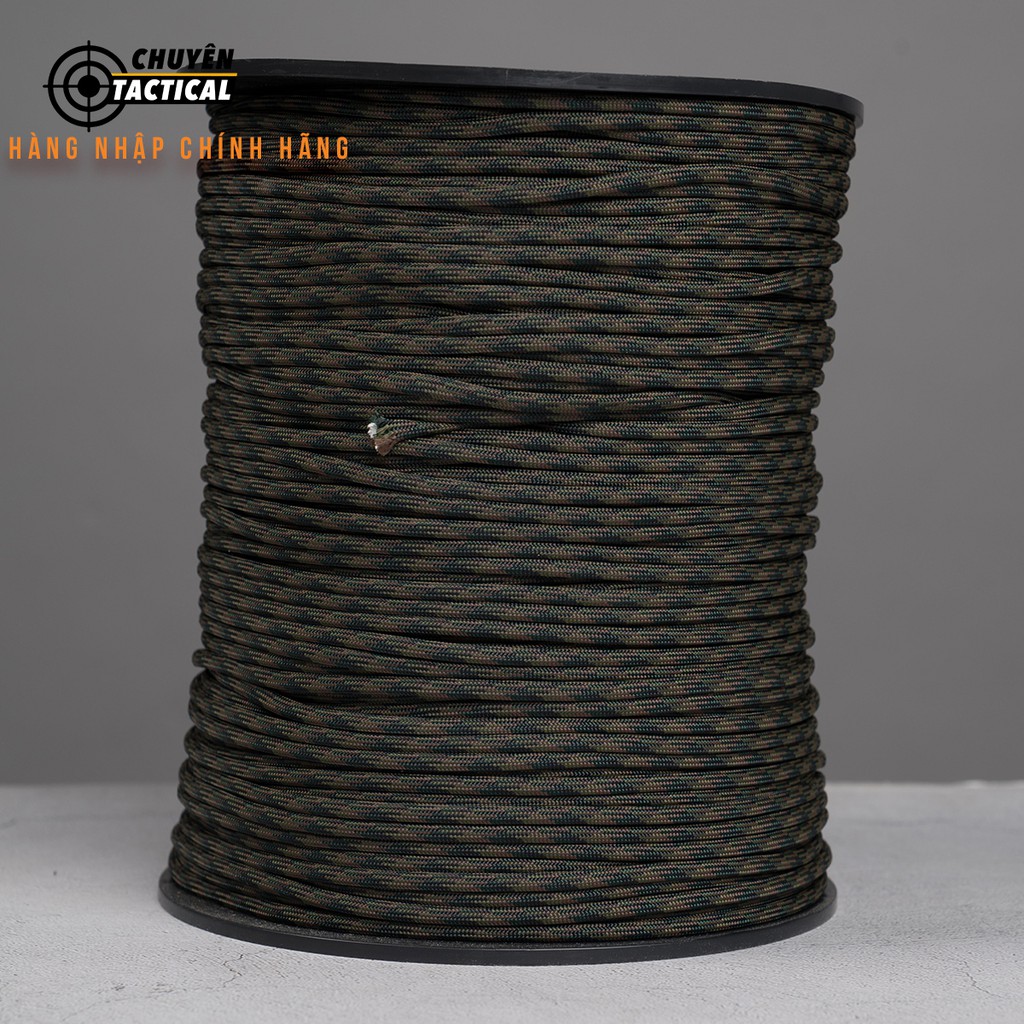 Dây dù sinh tồn 550 paracord 7 Lõi 4mm- 1 mét - made in USA