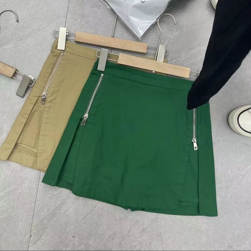 Jiashucheng Chân Váy Ngắn Chữ a Lưng Cao Phong Cách Thời Trang Mới Mùa Hè Cho Nữ