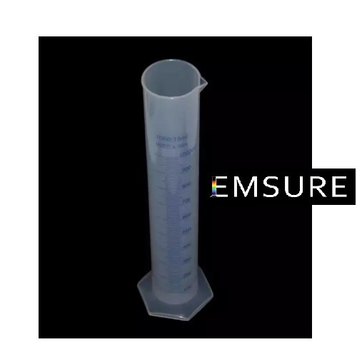 ỐNG ĐONG LƯỜNG NHỰA PP 250-500-1000 ML (1Lít) VẠCH CHIA MÀU XANH CHÍNH XÁC | Graduated cylinders [EMSURE647]