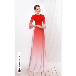 vải áo dài màu ombre