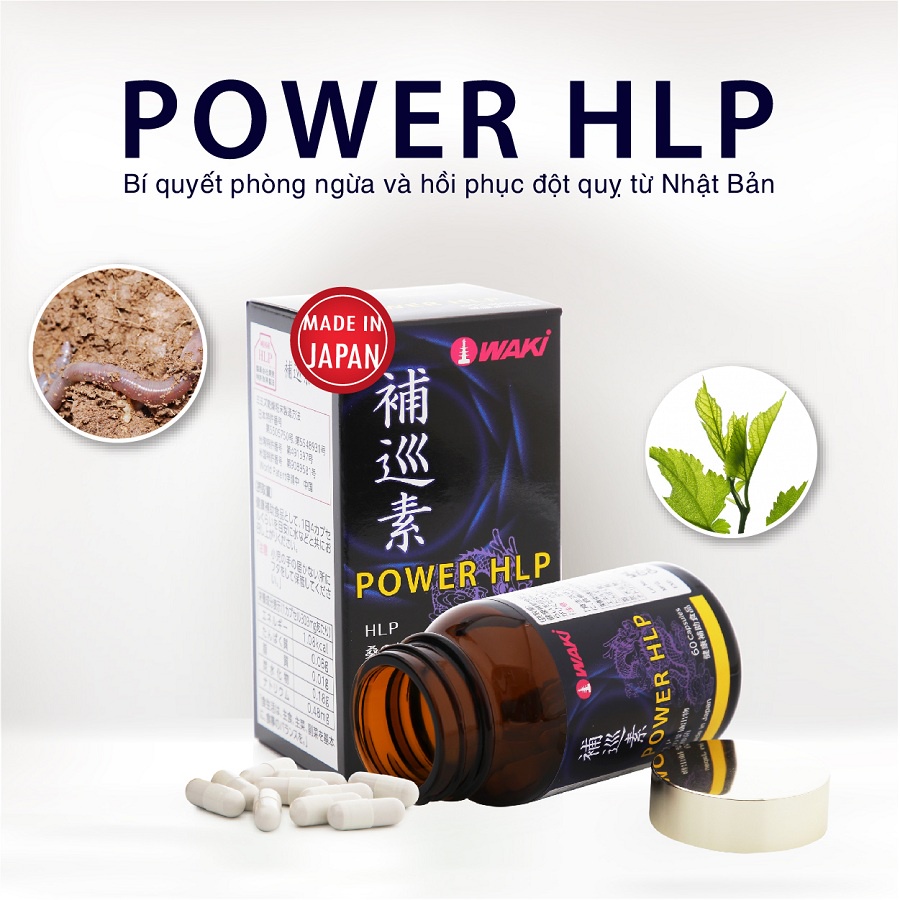 Viên Uống Đột Quỵ Waki Power HLP Giúp Phục Hồi & Phòng Ngừa Đột Quỵ Tai Biến Đột Phá Của Nhật