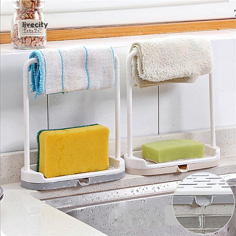 Giá Đỡ Xà Phòng / Bọt Biển Rửa Chén Tiện Dụng Cho Nhà Bếp / Phòng Tắm