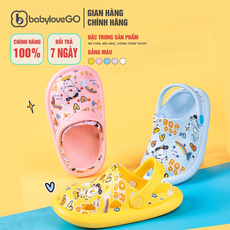 Dép Sục Cho Bé BobDog BD226K Đế Eva Siêu Mềm Nhẹ Chống Trơn Trượt Cho Bé Chính Hãng