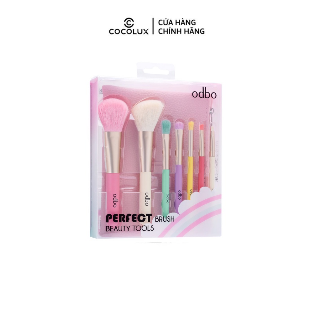 Bộ cọ 7 cây Odbo Perfect Brush Beauty Tools Cocolux