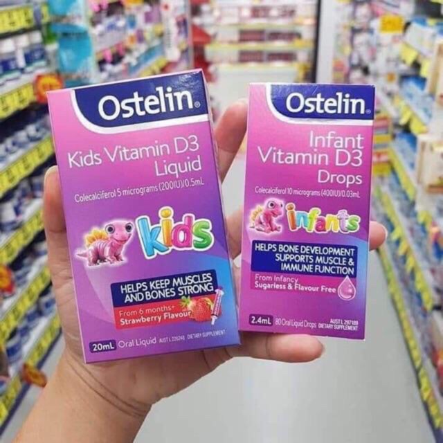 Vitamin d3 ostelin kids cho bé nhungnho298