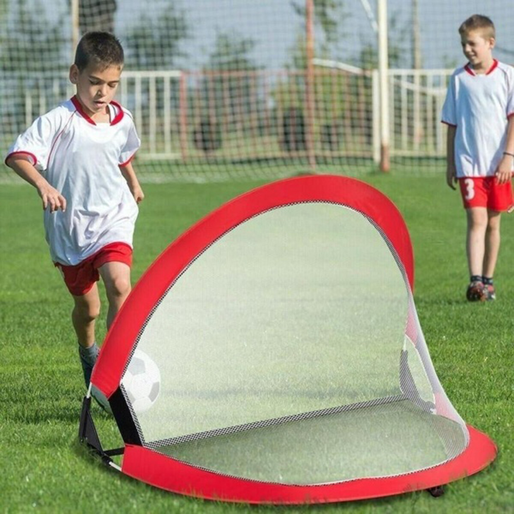 Bộ Đồ Chơi Bóng Đá Mini Có Lưới Bơm Gấp Gọn Nhiều Màu Sắc Dành Cho Trẻ Em