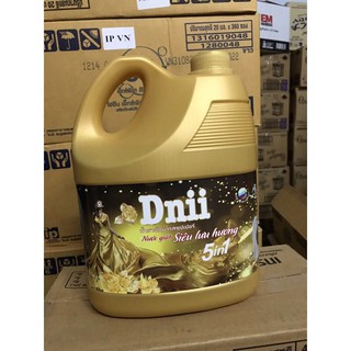 Nước giặt xả Dnii Kid Ánh Dương Siêu Lưu Hương 3,6l màu vàng