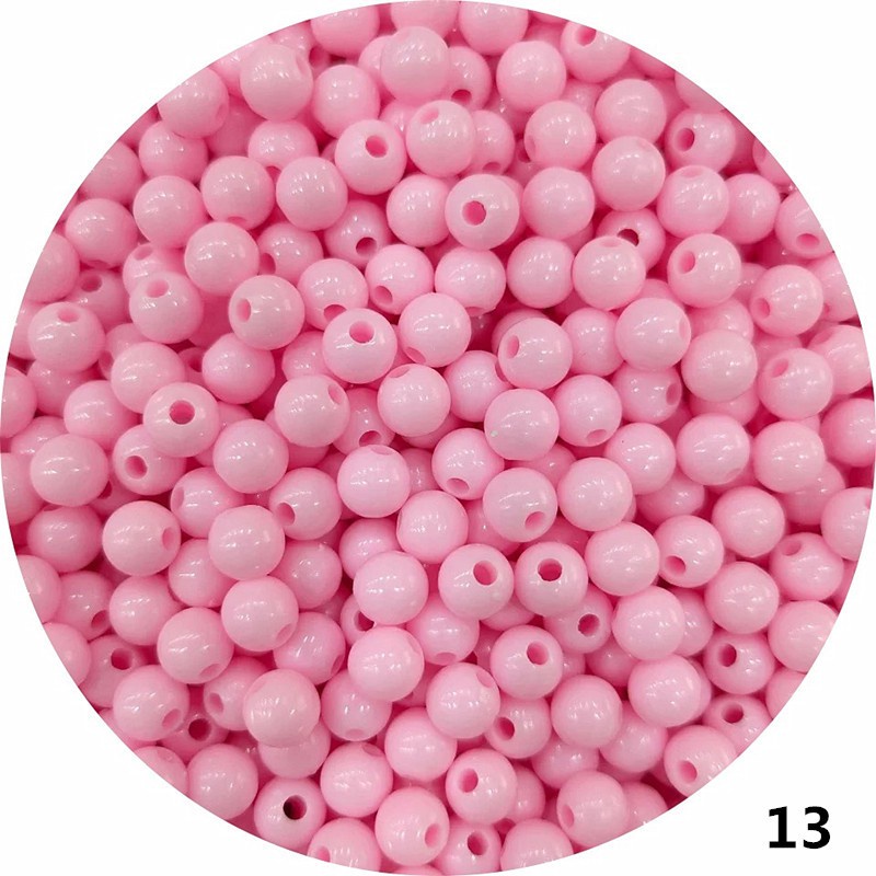 Bộ Hạt Nhựa Nhiều Màu Sắc Kích Thước 6Mm/8mm/10mm Dùng Làm Đồ Trang Sức Thủ Công