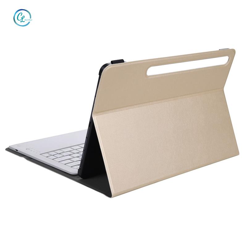 Bao Da PU + Bàn Phím + Giá Đỡ Cho Máy Tính Bảng Samsung Galaxy Tab S7FE T730/T736 & S7 Plus T970 T975 12.4 inch
