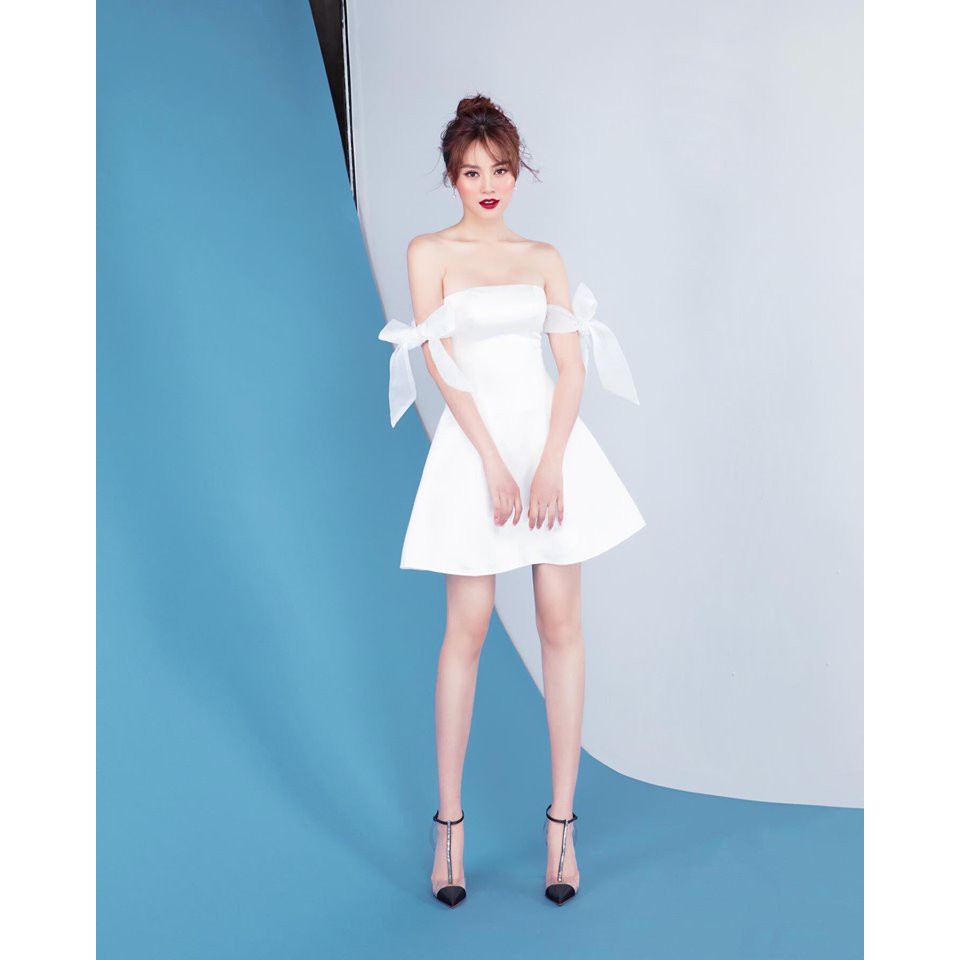 Đầm dự tiệc cúp ngực tay cột nơ siêu xinh | BigBuy360 - bigbuy360.vn