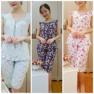 BỘ ĐỒ HOA NHÍ MẶC Ở NHÀ SIÊU YÊU, SIÊU SỊN