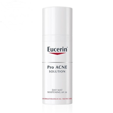 [GIẢM MỤN] EUCERIN KEM CHĂM SÓC DA MẶT, LÀM TRẮNG DA DÀNH CHO DA MỤN DAY MAT WHITENING SPF 30+ 50ML