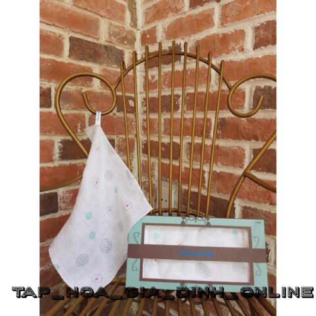 Set 10 khăn sữa SỢI TRE Mamaru_made in Việt Nam