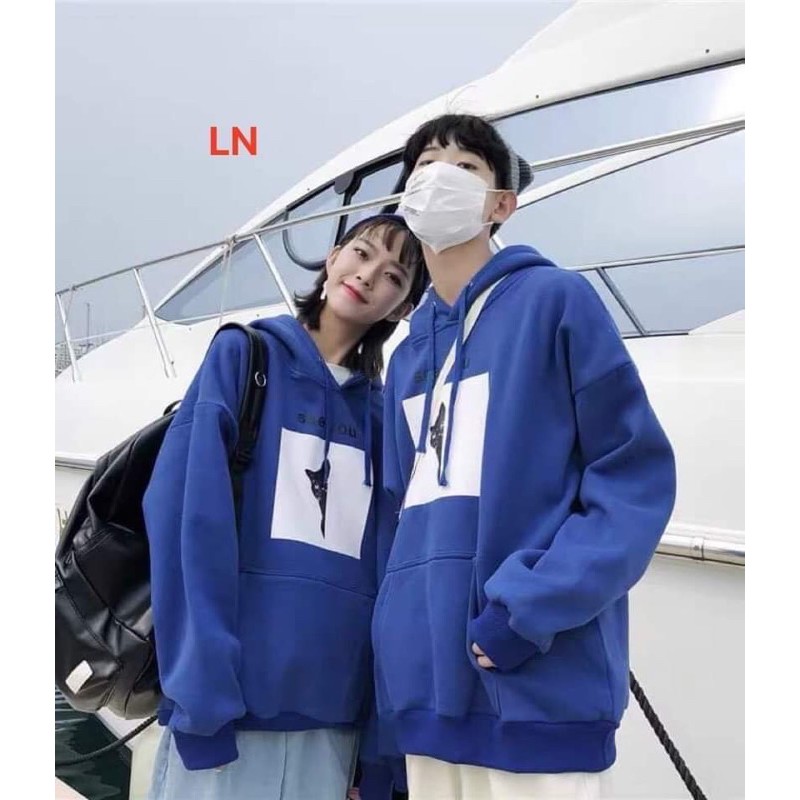 áo hoodie nỉ mũ túi bụng lén nhìn bạn, áo hodie nỉ bông