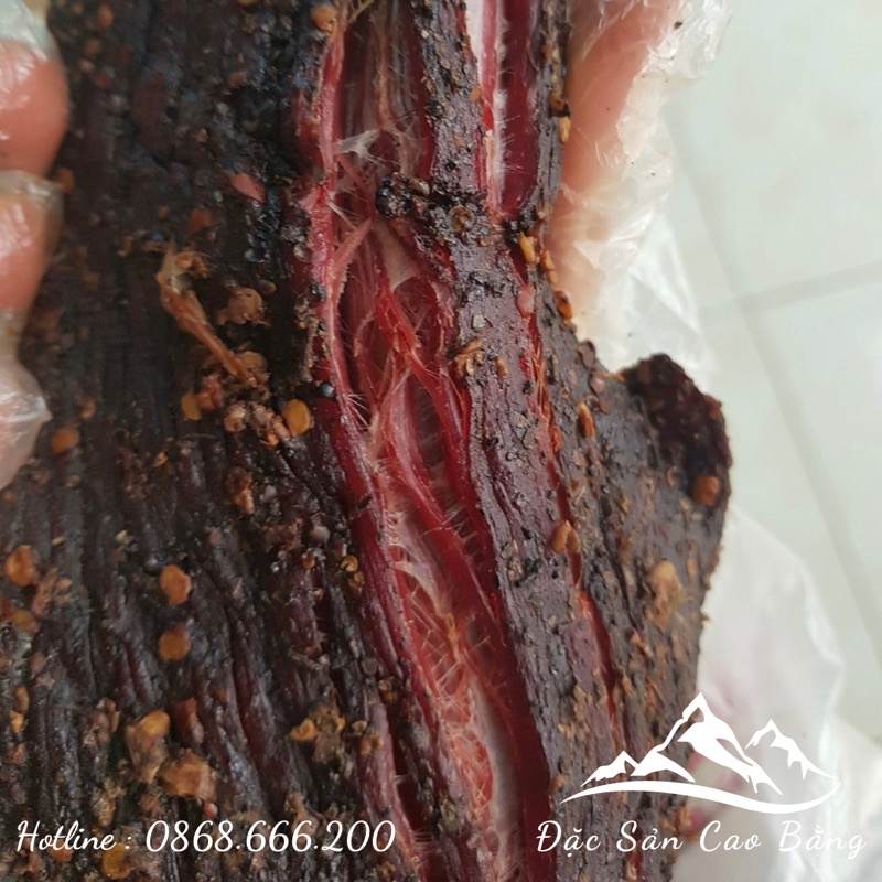 Thịt trâu gác bếp Tây Bắc, tặng chẩm chéo, thơm ngon chuẩn vị, 1kg