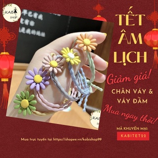 Dây buộc tóc hoa cúc đẹp đủ màu
