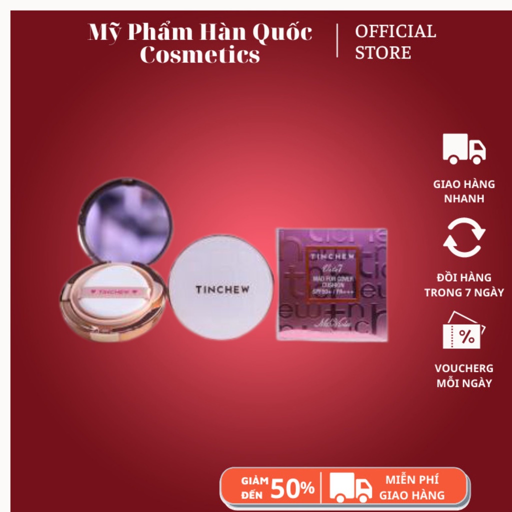 Phấn nước TINCHEW Vita7 Mad For Cover Cushion SPF 50+ PA+++