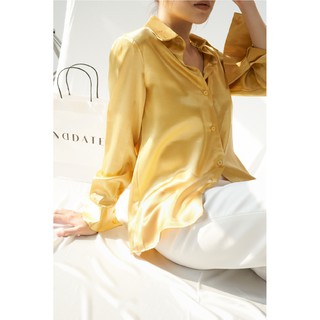 Áo sơmi lụa satin 2ND DATE TOP031B