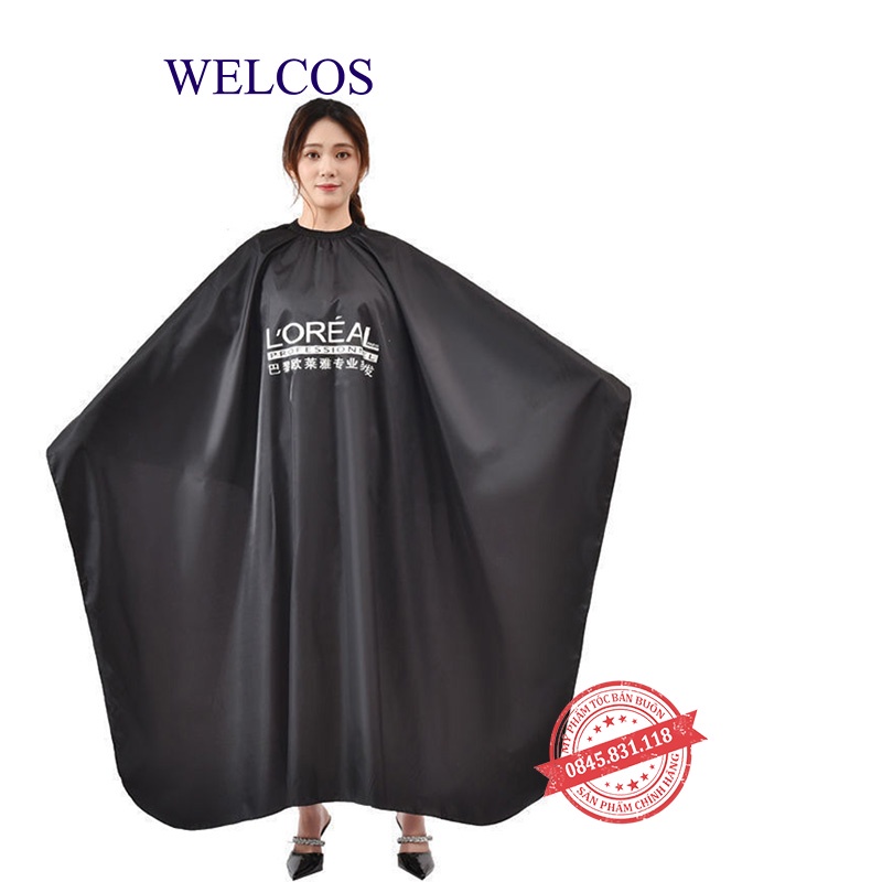 Áo choàng cắt tóc LOREAL, khăn choàn cắt tóc cho nam nữ DC07