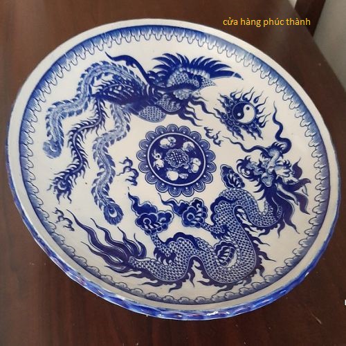 Dĩa rồng phụng xanh