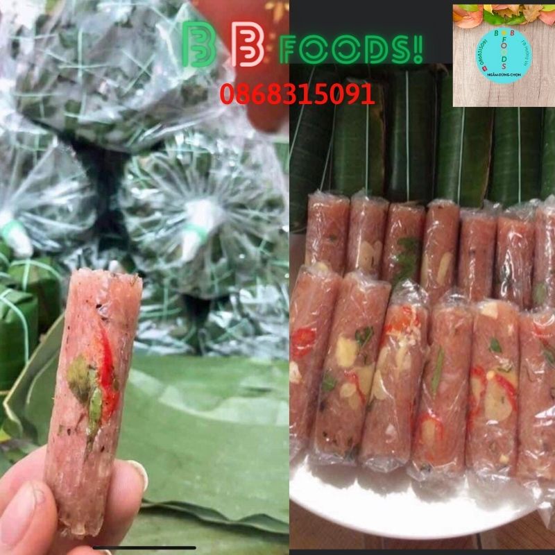 Nem chua chính hiệu Thanh Hóa - free ship  bó 10 cái, đồ ăn vặt giá rẻ/bb-foods
