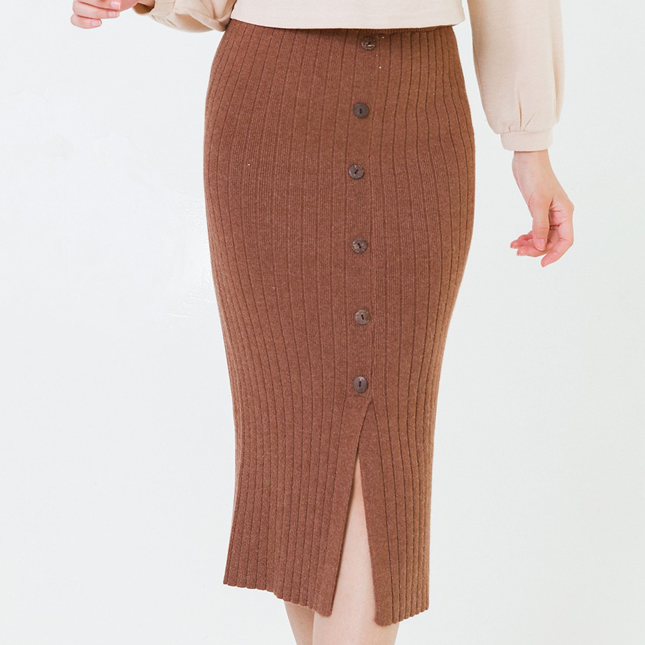 Chân váy midi nẹp giả VIENTRAN V62I20T002 (Nhiều màu) | BigBuy360 - bigbuy360.vn