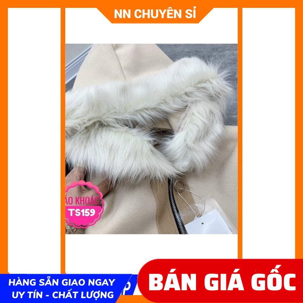 ÁO KHOÁC DẠ CỔ PHỐI LÔNG SIÊU SANG CHẢNH TS159 ⚡ẢNH THẬT⚡ HÀNG ĐẸP⚡ ÁO KHOÁC NỮ