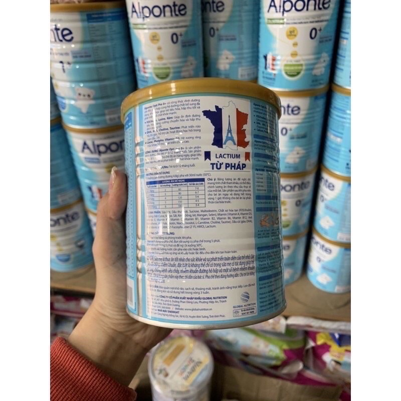 Sữa bột Alponte Optipro 0+ lon 400g
